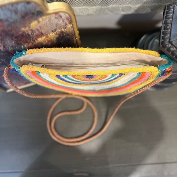 American Eagle Rainbow Woven Crossbody Bag - Picture 7 of 8